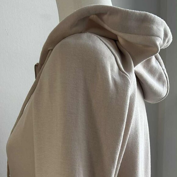 Massimo Dutti Alabaster Rose Modal Zip-Up Hoodie with Voile Front Panels – US XS - Picture 7 of 12